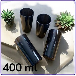 Tupperware Black Glossy Tumblers Set - Home Accents